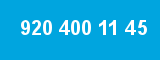 920 400 11 45